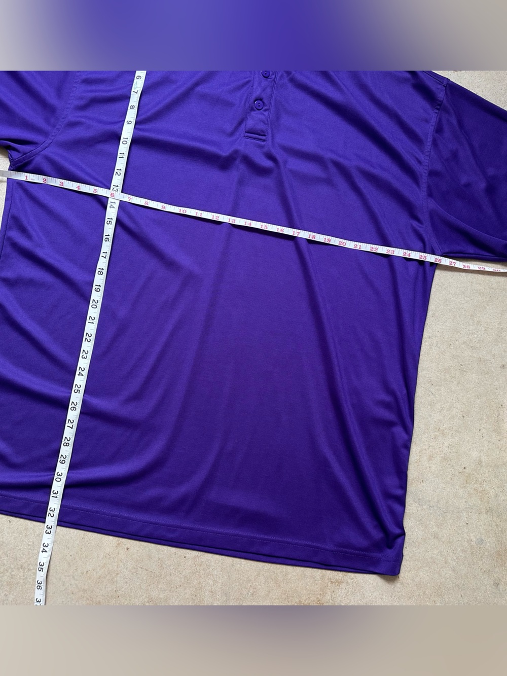 Russell Athletic Dri-Power Golf Polo Purple Moisture Wicking Men 2XT Performance - Picture 7 of 8